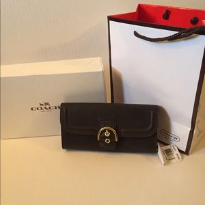 Coach Campbell Leather Slim Envelope Wallet (NWT)